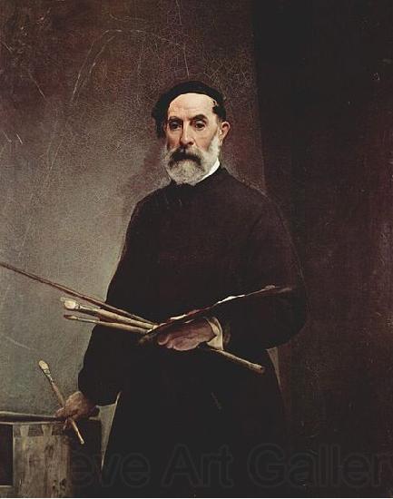 Francesco Hayez Self-portrait at the age of 69. Spain oil painting art